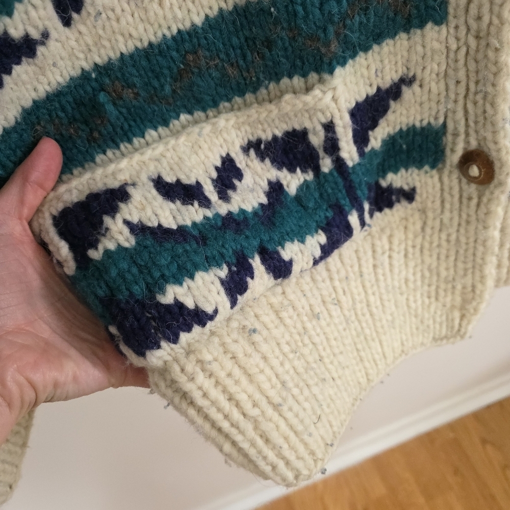 Vintage Alma Knit Wool Cardigan Jacket - Picture 5 of 12